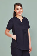 Biz Care - Rose Womens Tunic Scrub Top - CST243LS