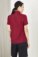 Biz Care Ladies Plain Oasis Short Sleeve Shirt LB3601 - Star Uniforms Australia