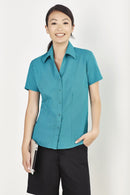 Biz Care Ladies Plain Oasis Short Sleeve Shirt LB3601 - Star Uniforms Australia