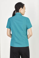 Biz Care Ladies Plain Oasis Short Sleeve Shirt LB3601 - Star Uniforms Australia