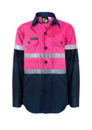 Workcraft - Kids Hi Vis CSR Tape Shirt - L/S - WSK129