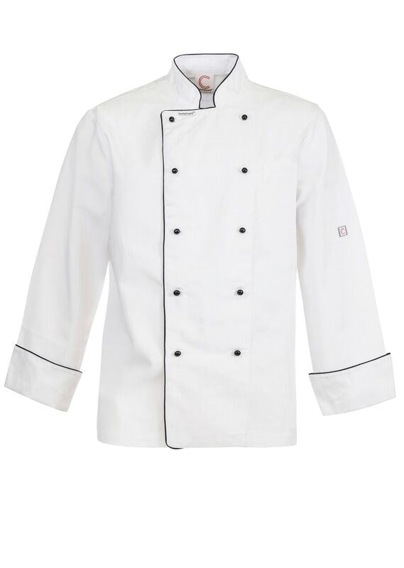 NCC Apparel-Exec Chef Jacket With Piping-CJ037