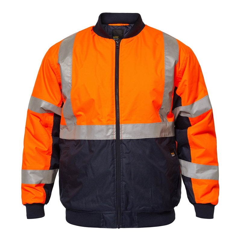 Workcraft - Hi Vis Bomber Jacket X-Tape _ WW9010