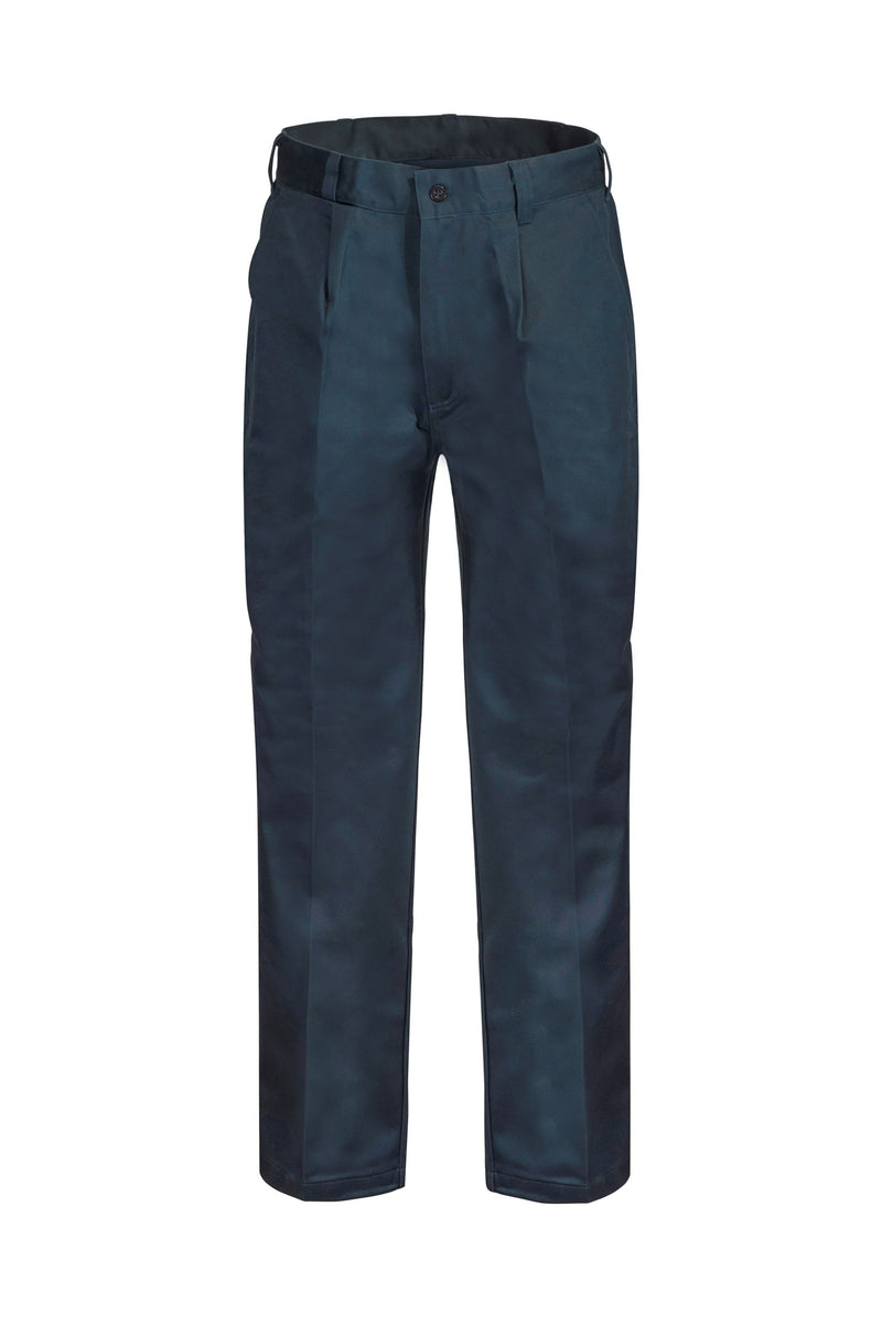Workcraft-Single Pleat Cotton Pant-WP3041