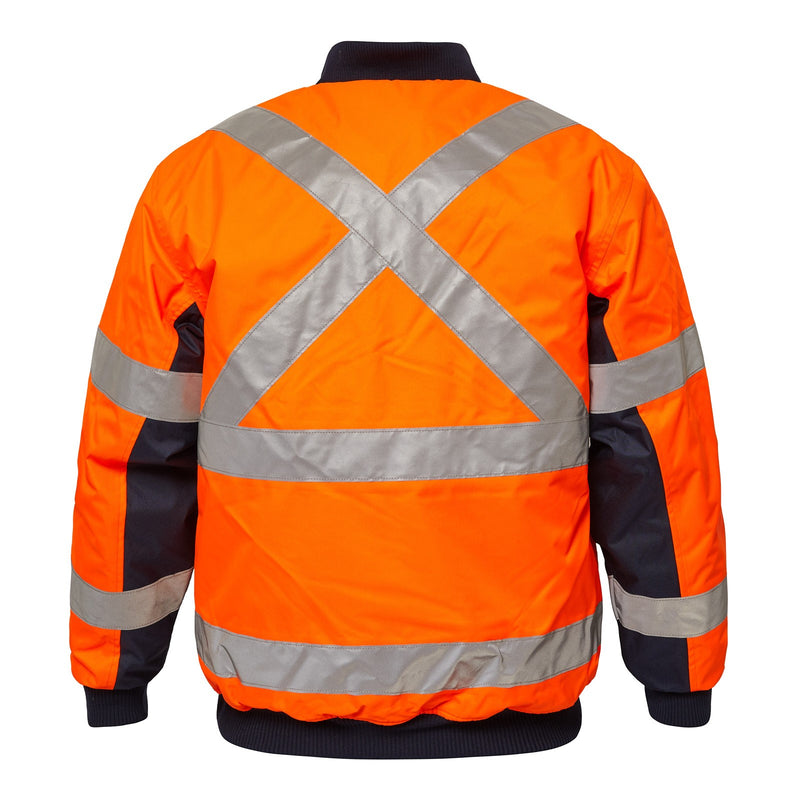 Workcraft - Hi Vis Bomber Jacket X-Tape _ WW9010