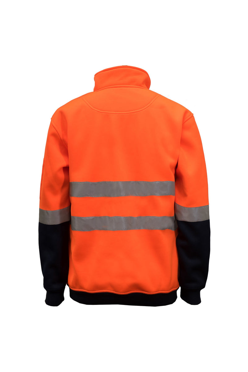 Workcraft- Ridge Hi Vis 1/2 Zip Pullor Tape-WT8013