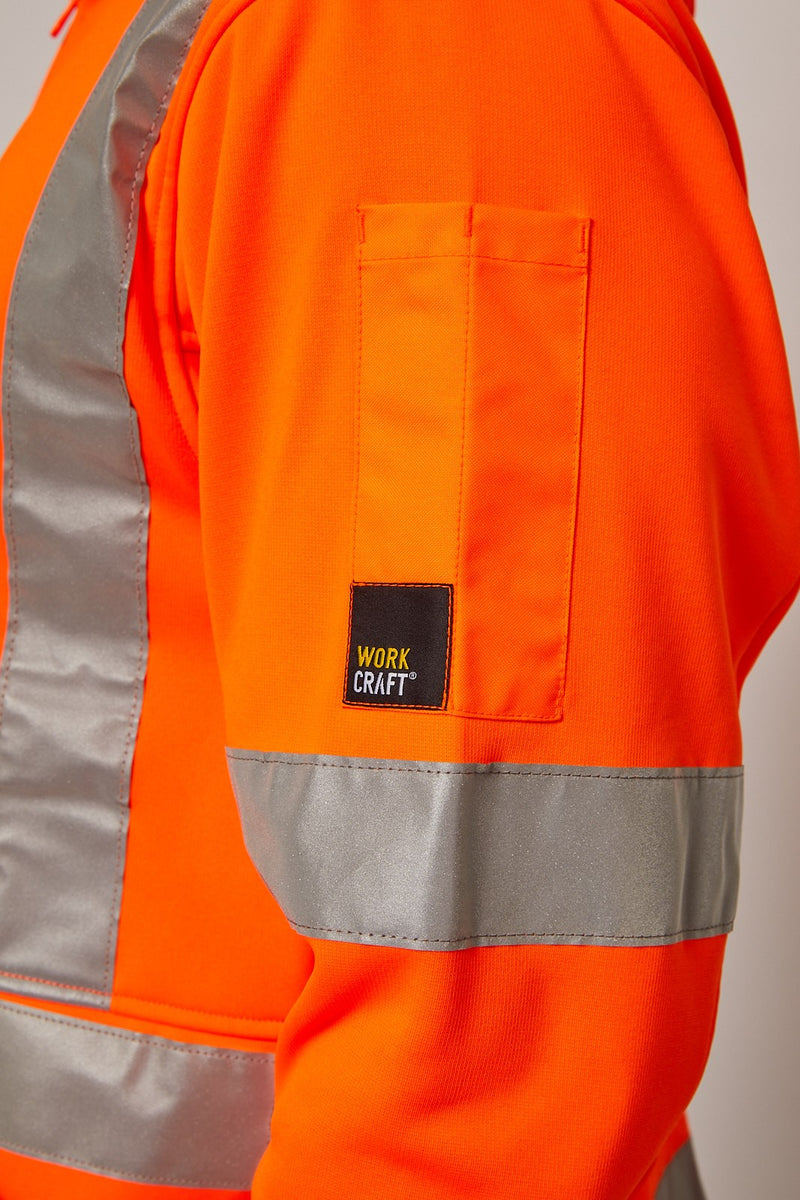 Workcraft-Hi Vis Hoodie W/X-Tape-WT8016