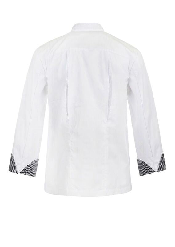 NCC Apparel-Exec Chef Jacket Vent BK L/S-CJ044