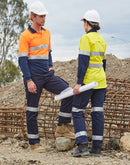 Winning Spirit-Ladies Hi Vis Cotton Drill Pants-WP15HV