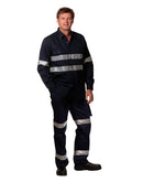 Winning Spirit-Men's Heavy Cotton Pre-shrunk Drill Pants with 3M Tapes-WP08HV
