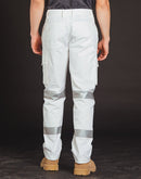 Winning Spirit -Mens White Safety pants with Biomotion Tape Configuration-WP18HV