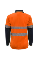 WORKCRAFT WSP409 Hi Vis Two Tone LS Polo & Tape