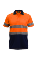 WORKCRAFT -  WSP410 - Hi Vis Micromesh Polo With Tape