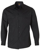 Winning Spirit-Cool-Breeze Long Sleeve Cotton Work Shirt-WT02