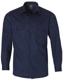 Winning Spirit-Cool-Breeze Long Sleeve Cotton Work Shirt-WT02