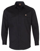 Winning Spirit-Mens Stretch Work Shirt With 2 Front Flap Pockets -WT10