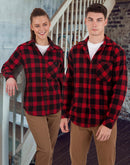 Winning Spirit-WT11 Unisex Classic Flannel Plaid LS Shirt
