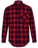 Winning Spirit-WT11 Unisex Classic Flannel Plaid LS Shirt