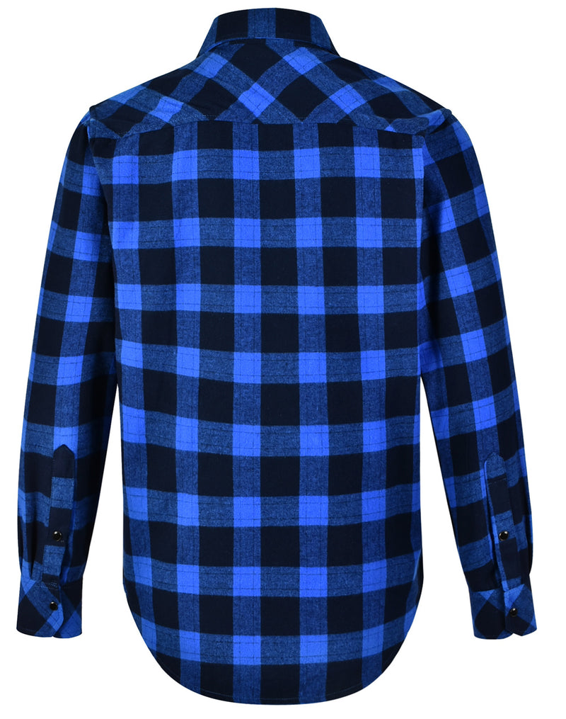 Winning Spirit-WT11 Unisex Classic Flannel Plaid LS Shirt