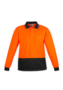 Syzmik ZH232 Unisex Hi Vis Basic Spliced Polo - Long Sleeve