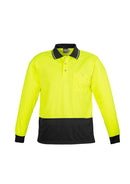 Syzmik ZH232 Unisex Hi Vis Basic Spliced Polo - Long Sleeve