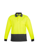 Syzmik ZH232 Unisex Hi Vis Basic Spliced Polo - Long Sleeve