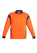 Syzmik Mens Hi Vis Aztec Polo - Long Sleeve   Zh249 - Star Uniforms Australia