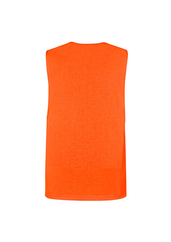 Syzmik-Mens His Vis Sleeveless Tee-ZH297