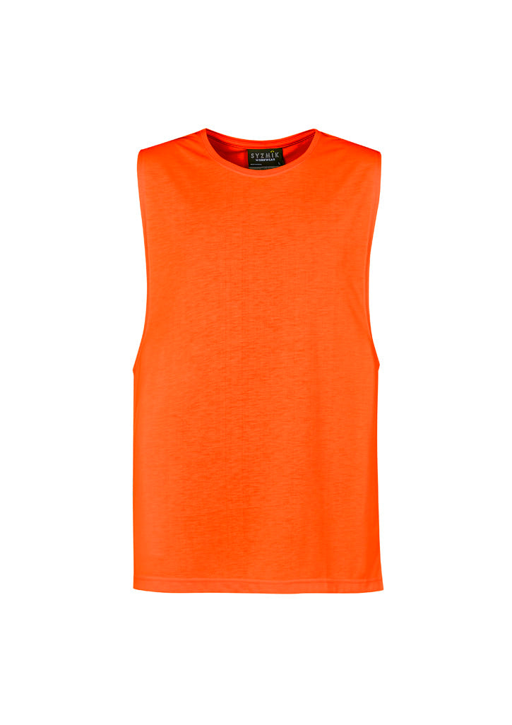 Syzmik-Mens His Vis Sleeveless Tee-ZH297