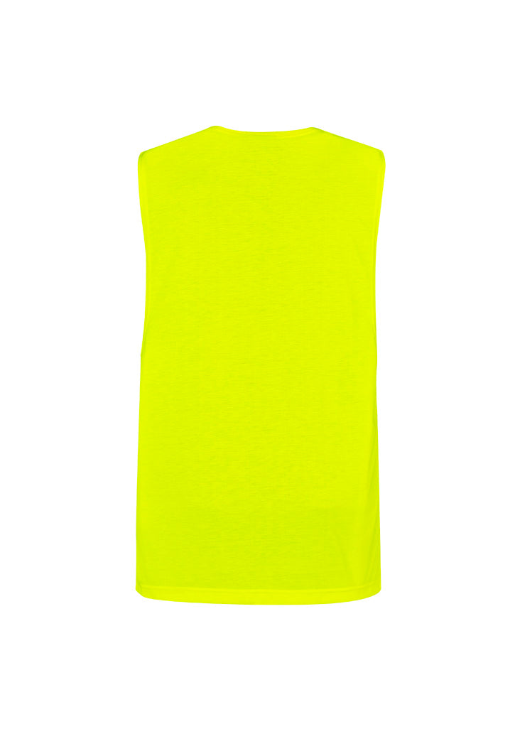 Syzmik-Mens His Vis Sleeveless Tee-ZH297