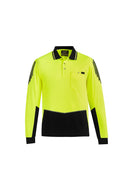 Syzmik Mens Hi Vis Flux L/S Polo   Zh310 - Star Uniforms Australia