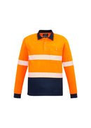 Syzmik Unisex HI VIS Segmented L/S Polo - Hoop Taped ZH530 - Star Uniforms Australia
