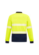Syzmik Unisex HI VIS Segmented L/S Polo - Hoop Taped ZH530 - Star Uniforms Australia
