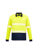 Syzmik Unisex HI VIS Segmented L/S Polo - Hoop Taped ZH530 - Star Uniforms Australia