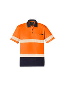 Syzmik Unisex HI VIS Segmented S/S Polo - Hoop Taped ZH535 - Star Uniforms Australia
