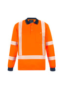 Syzmik - Unisex Hi Vis Segmented X Back NSW Rail Polo - ZH690
