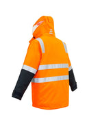 Syzmik MENS HI VIS 4 IN 1 WATERPROOF JACKET   ZJ532 - Star Uniforms Australia