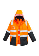 Syzmik MENS HI VIS 4 IN 1 WATERPROOF JACKET   ZJ532 - Star Uniforms Australia