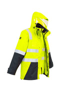 Syzmik MENS HI VIS 4 IN 1 WATERPROOF JACKET   ZJ532 - Star Uniforms Australia