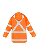 Syzmik Mens Hi Vis X Back Taped 4 In 1 Waterproof Jacket-ZJ616