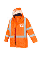Syzmik Mens Hi Vis X Back Taped 4 In 1 Waterproof Jacket-ZJ616