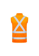 Syzmik UNISEX HI VIS 2 IN 1 X BACK SOFT SHELL JACKET   ZJ680 - Star Uniforms Australia