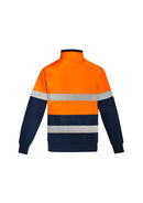 Syzmik MENS ORANGE FLAME HRC 2 HOOP TAPED 1/4 ZIP BRUSHED FLEECE   ZT150 - Star Uniforms Australia