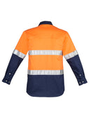 Syzmik Mens Hi Vis Spliced Industrial Shirt - Hoop Taped Zw123 - Star Uniforms Australia