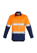 Syzmik Mens Hi Vis Spliced Industrial Shirt - Hoop Taped Zw123 - Star Uniforms Australia