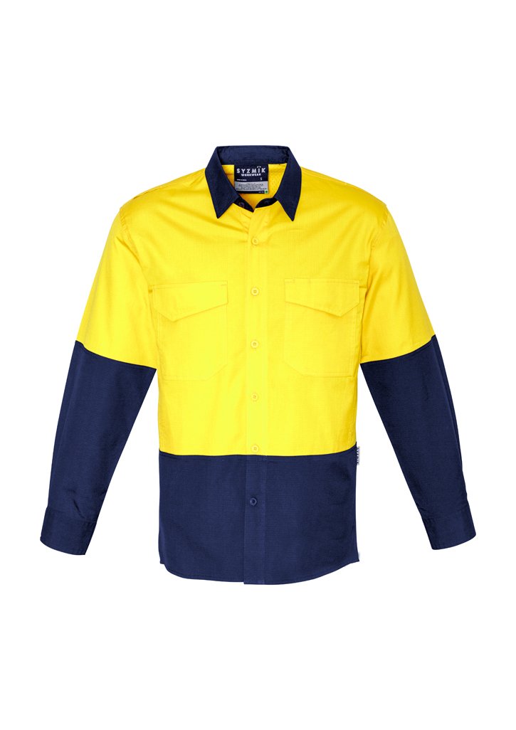 Syzmik Mens Rugged Cooling Hi Vis Spliced Shirt Zw128 - Star Uniforms Australia