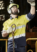 Syzmik Mens Rugged Cooling Taped Hi Vis Spliced Shirt Zw129 - Star Uniforms Australia