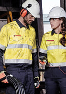 Syzmik Mens Fr Hooped Taped Spliced Shirt Zw132 - Star Uniforms Australia