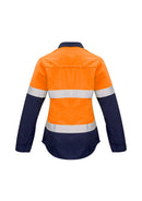 Syzmik Womens Fr Closed Front Hooped Taped Spliced Shirt Zw131 - Star Uniforms Australia