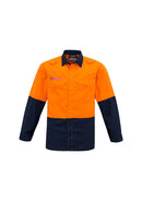 Syzmik Mens Hi Vis Spliced Shirt   Zw138 - Star Uniforms Australia